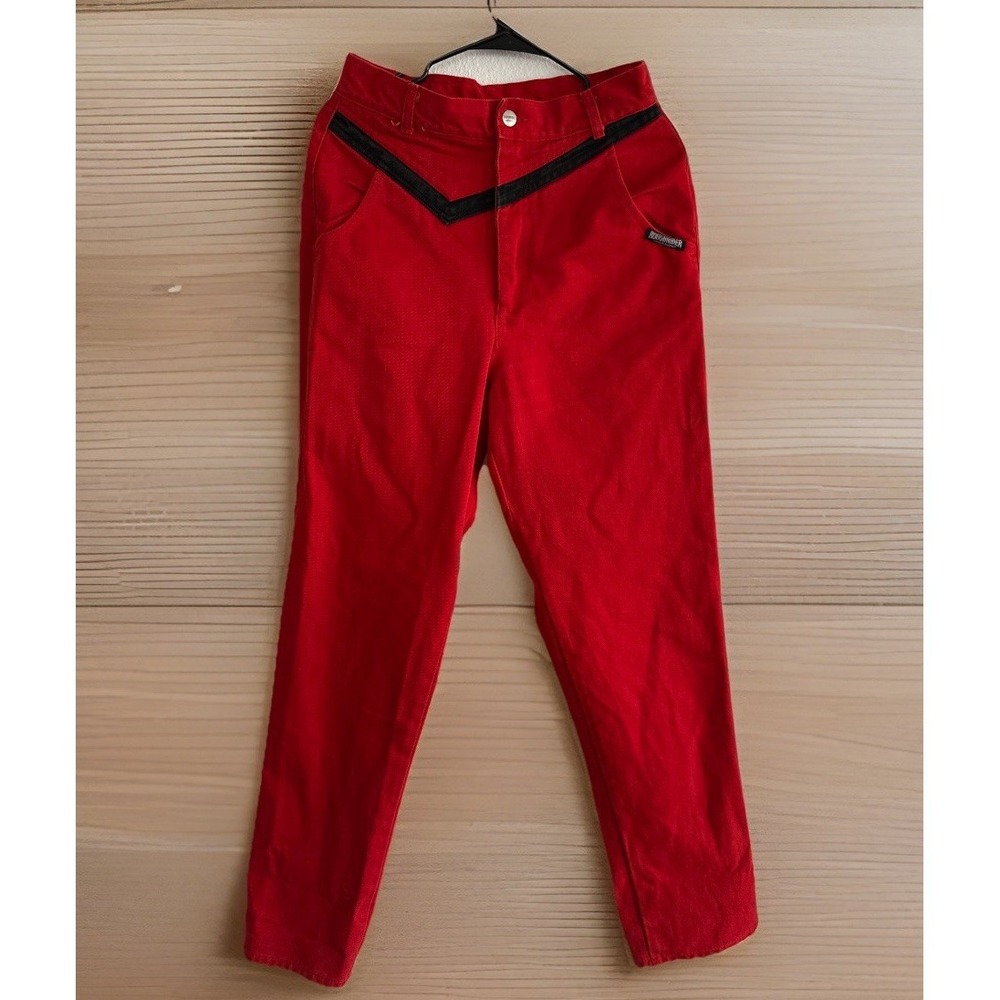 Vintage‎ Womens Red Roughrider Jeans Size 11/12 1980s!